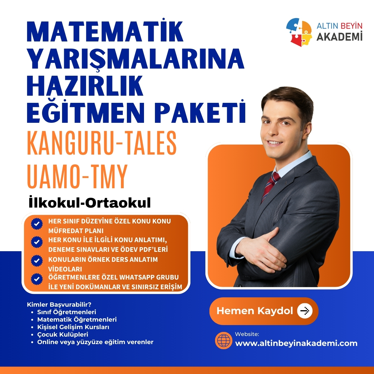 Matematik Yarışmalarına Hazırlık Eğitmen Paketi (Kanguru,Tales)
