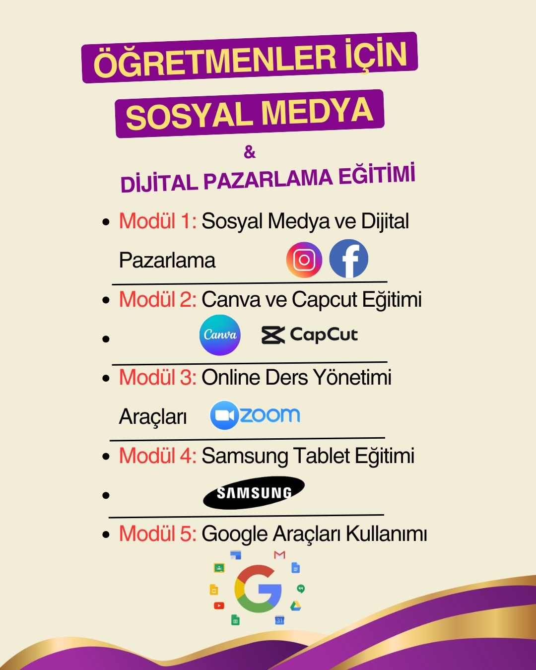 Öğretmenler için Sosyal Medya ve Dijital Pazarlama Eğitimi